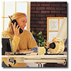 woman on phone
